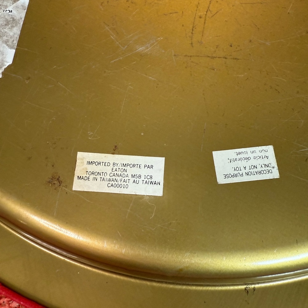 Vintage Metal Serving Tray Christmas Cats - Picture 3 of 4
